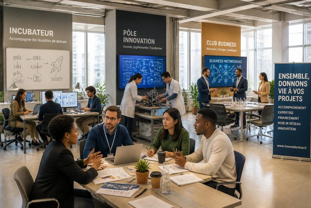 découvrez comment les incubateurs, pôles d'innovation et clubs business accompagnent les entrepreneurs dans le développement de leurs projets et la réussite de leur entreprise.