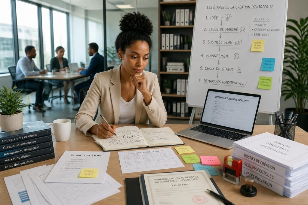 découvrez toutes les étapes essentielles pour créer votre entreprise, de la conception de votre idée jusqu'à l'immatriculation officielle. guide complet pour réussir votre projet entrepreneurial.
