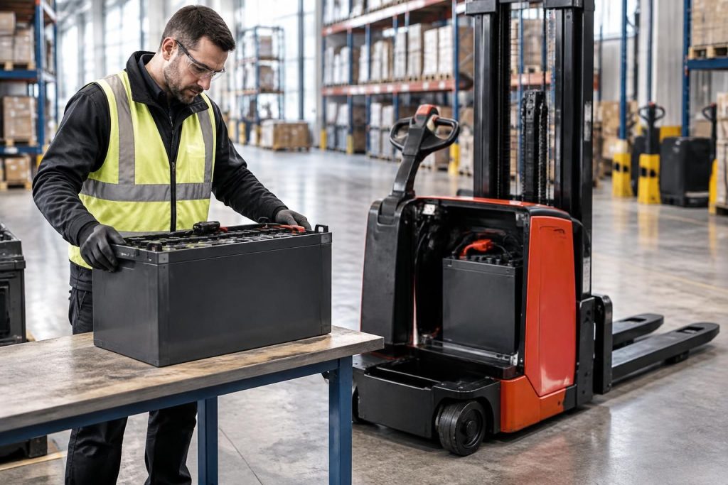découvrez comment choisir la batterie adaptée à votre gerbeur électrique : types de batteries, critères de compatibilité, autonomie et conseils d’entretien.
